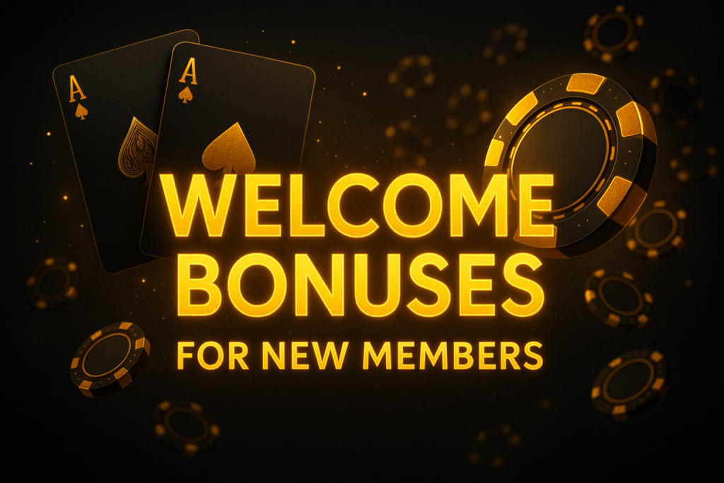 Welcome Bonuses For New Members Homepage